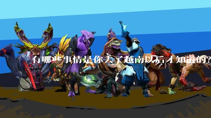 有哪些事情是你去了越南以后才知道的？